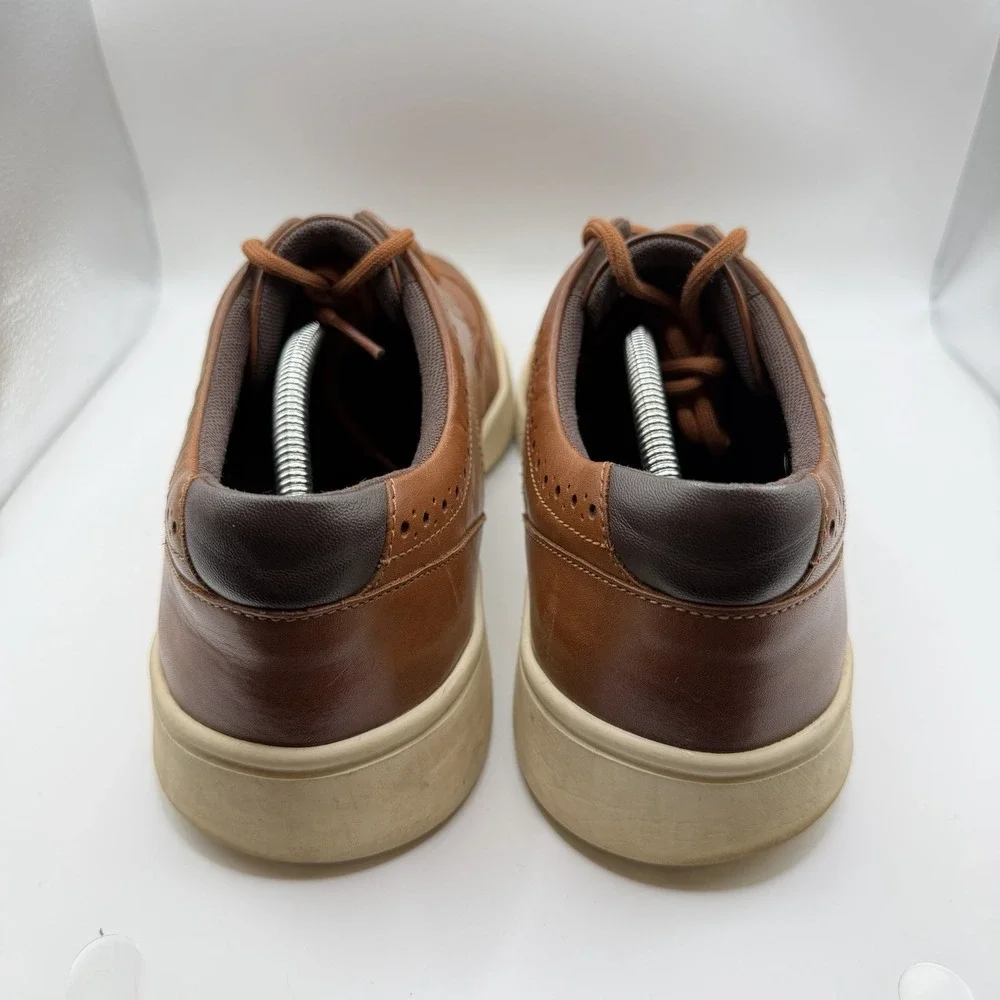 Cole Haan Grand Crosscourt Wingtip Sneakers C35974 Shoes Tan Mens Size 12 M